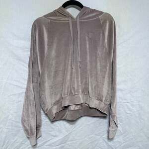 Victoria's Secret Ribbed Velour Pullover Hoodie, Size XL